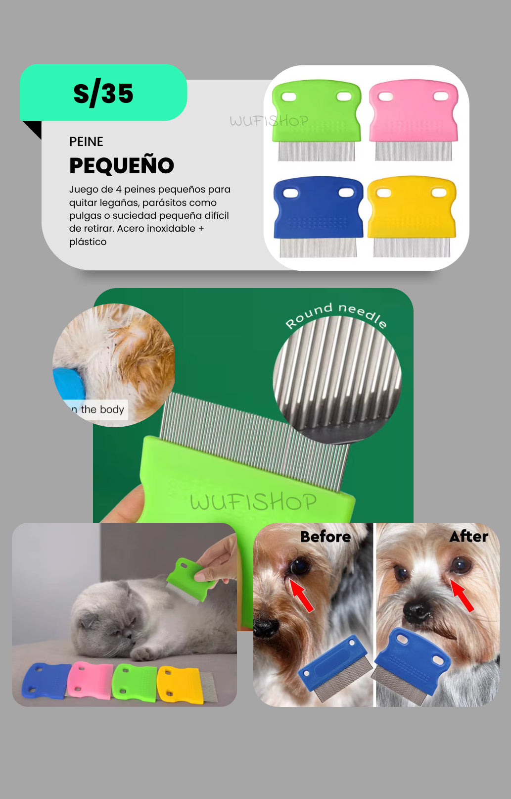 Quita legañas y manchas para perros