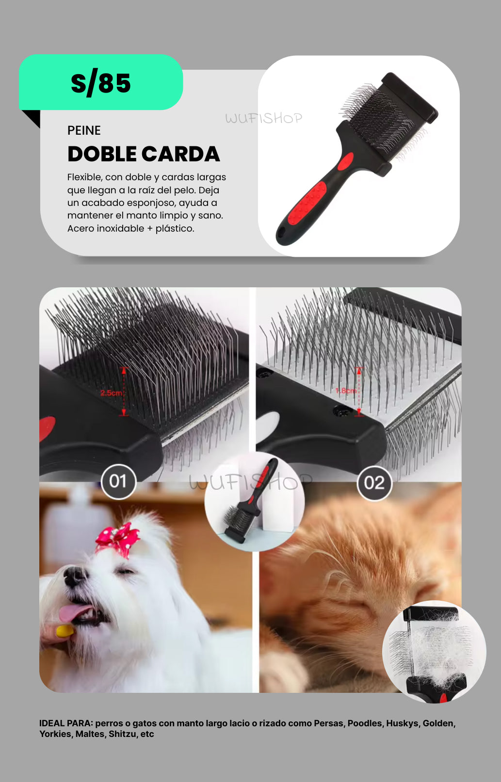 Best: Peine desenredante y quita motas para perros