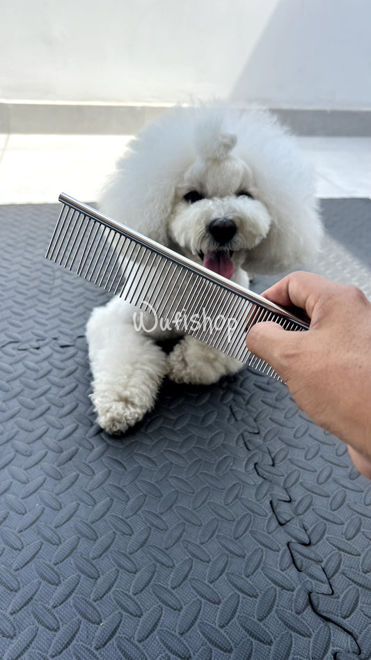 Peine desenredante de metal para perros