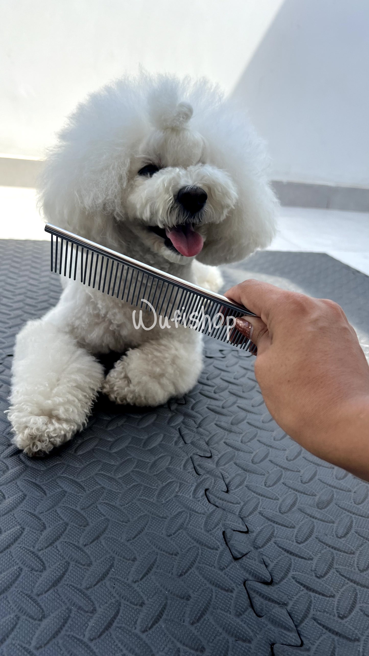 Peine desenredante de metal para perros